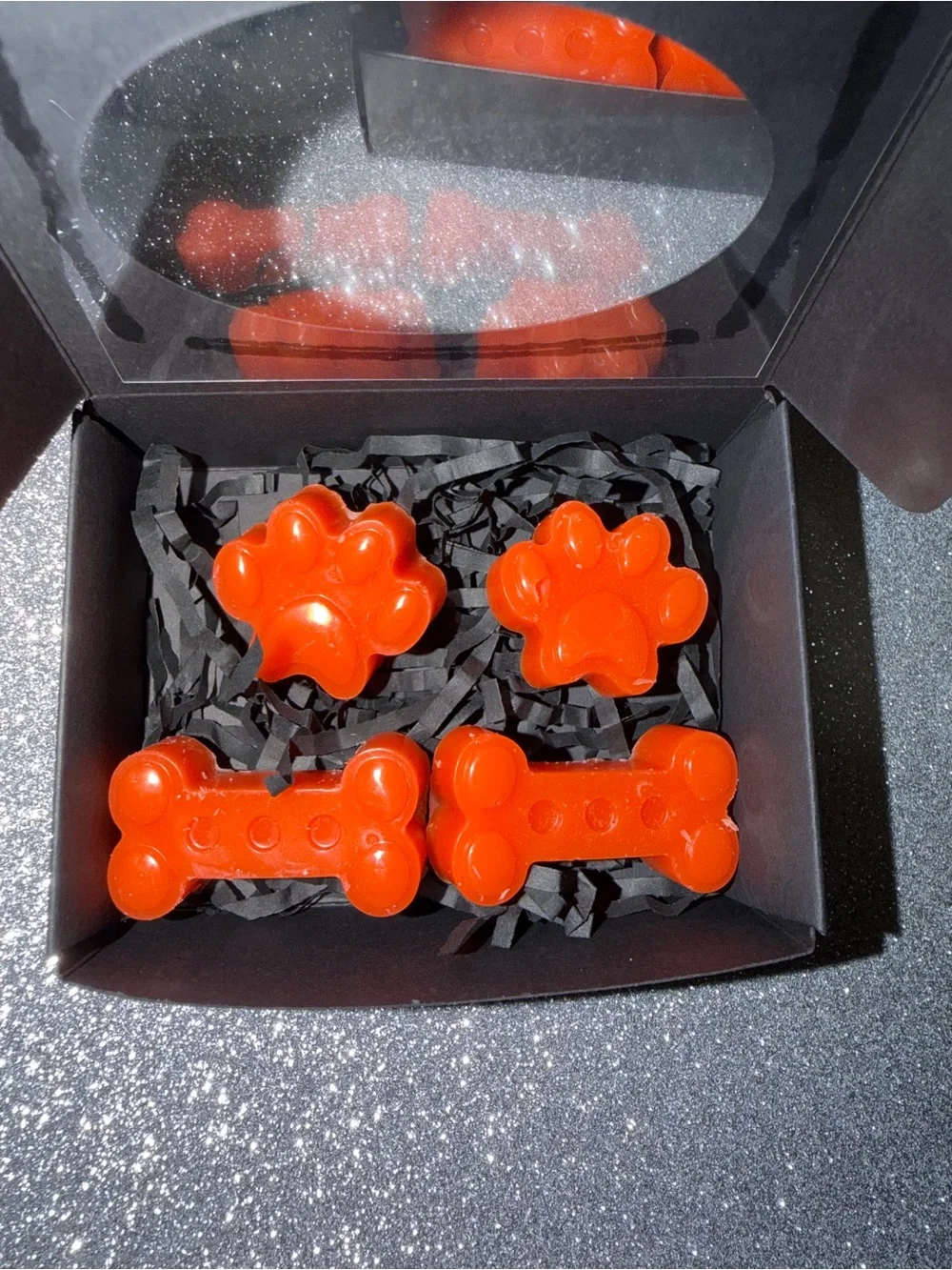 Homemade dog bone/paw waxmelts